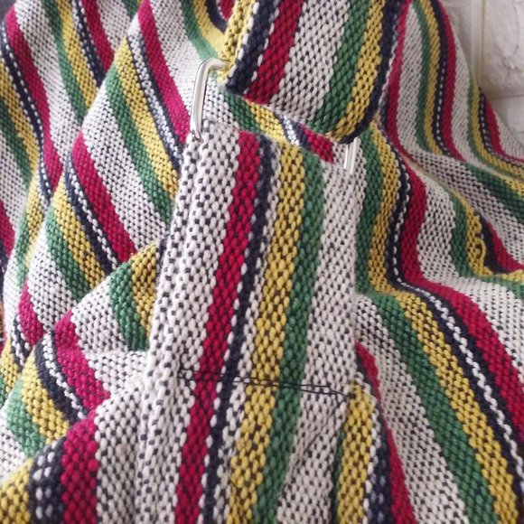 Vintage 90s Om Sai Ram Craft Nepal Backpack Boho Tapestry Tote Utility Travel - Picture 13 of 13